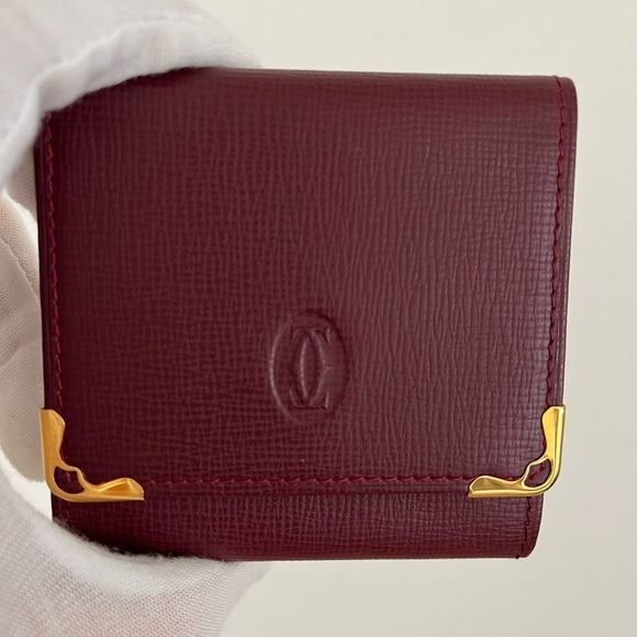 Cartier Bordeaux Coin Case Wallet BNWOT Vintage - Picture 14 of 14